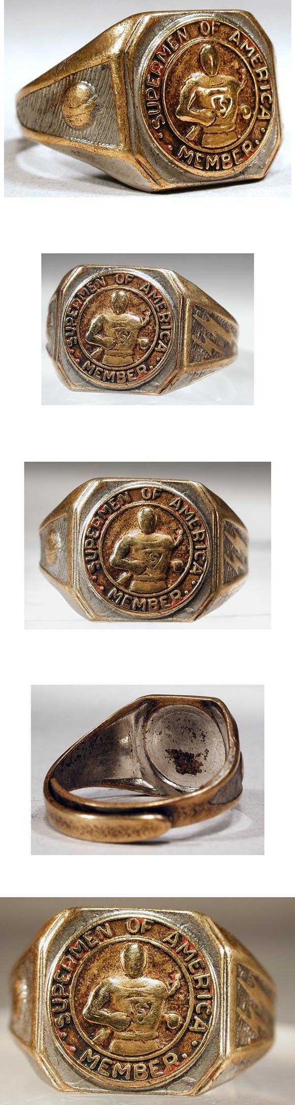 1940 Supermen of America Contest Prize Ring